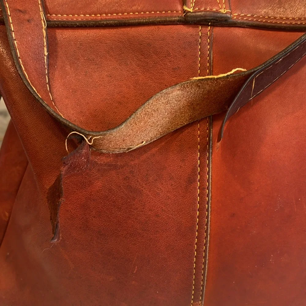Vintage Frye Shoulder Tote‎ Message Bag As-Is